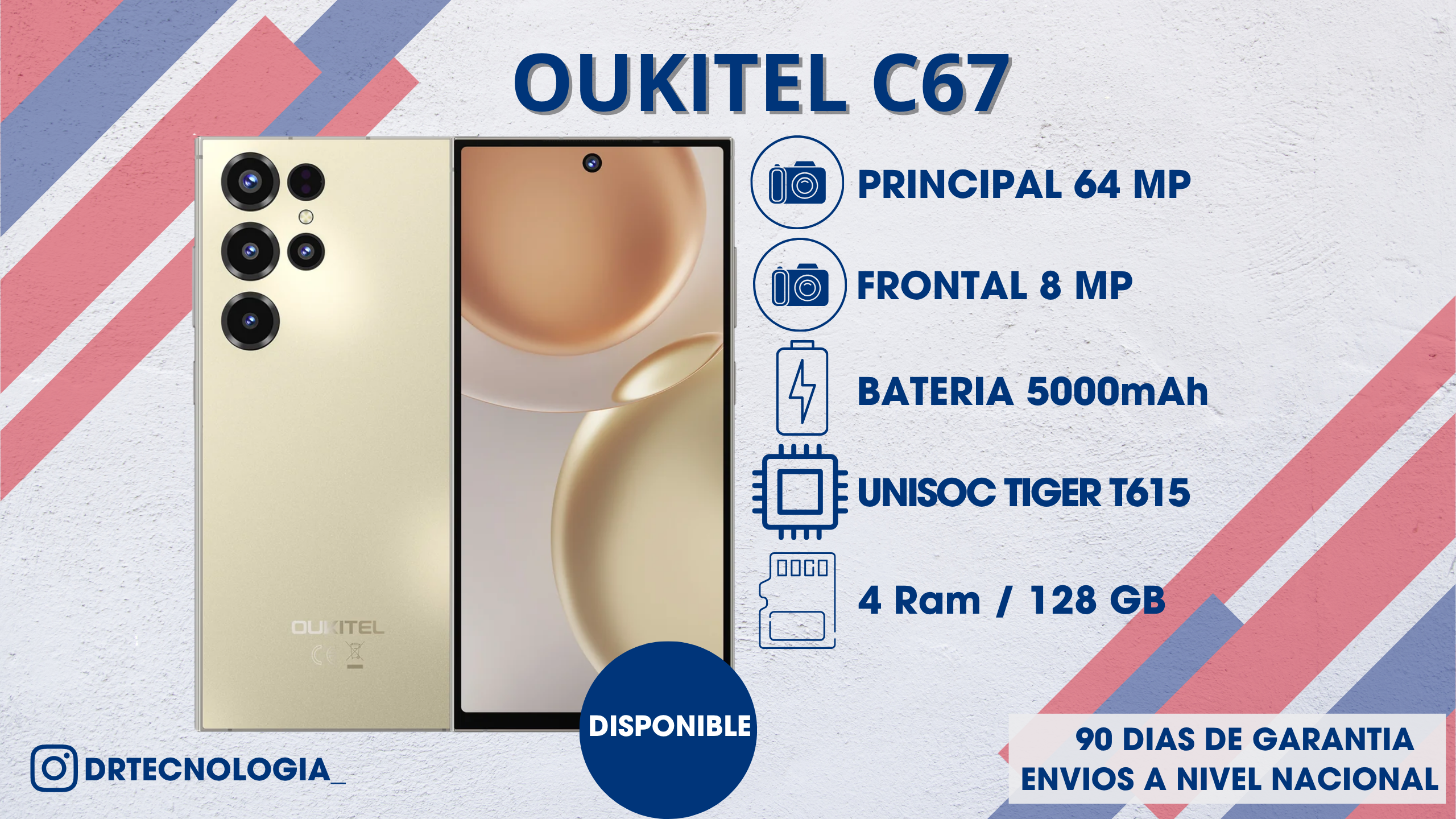 TELEFONO OUKITEL C67 4/128GB